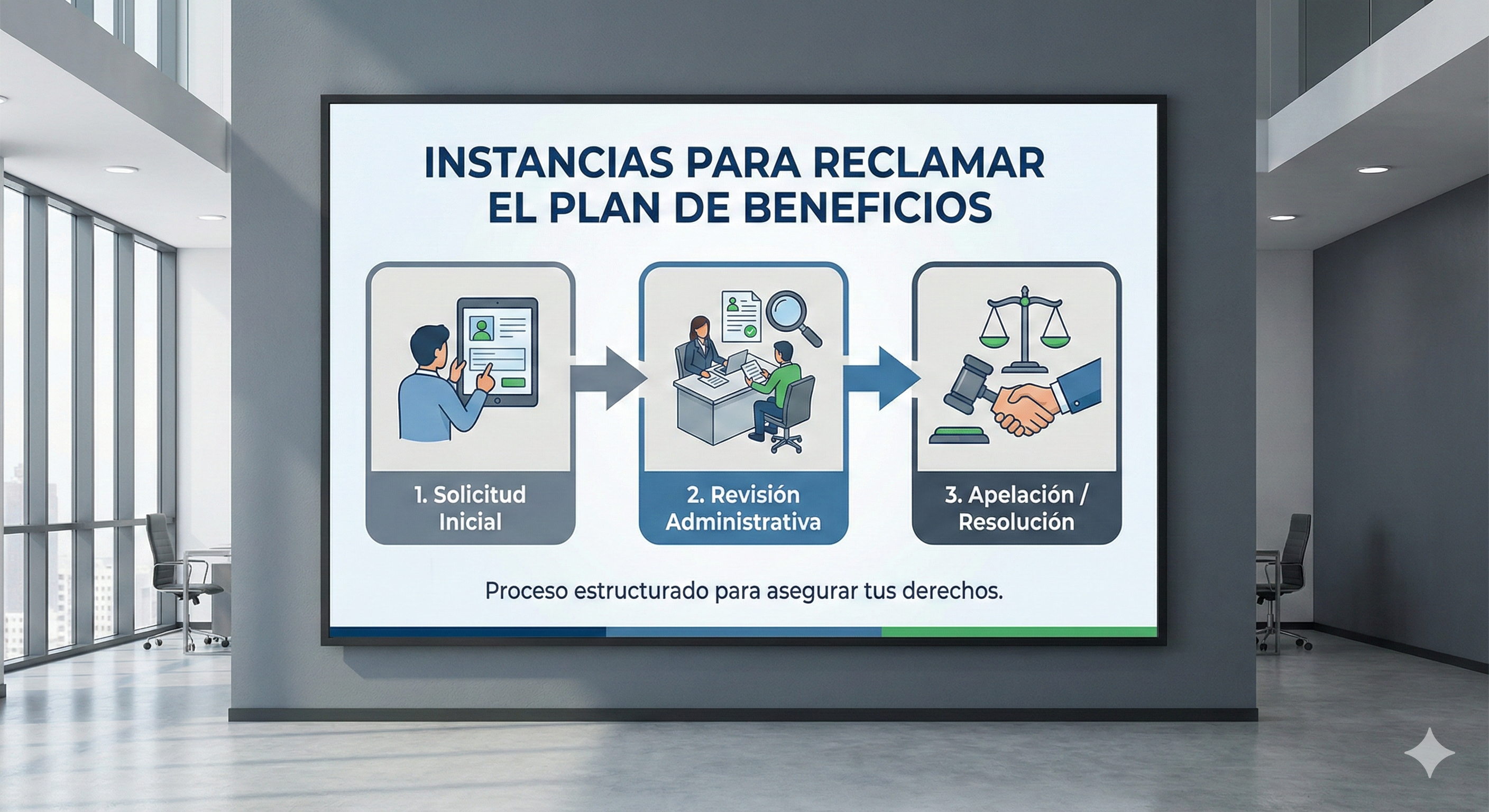 Vista previa - Instancias para reclamar el plan de beneficios